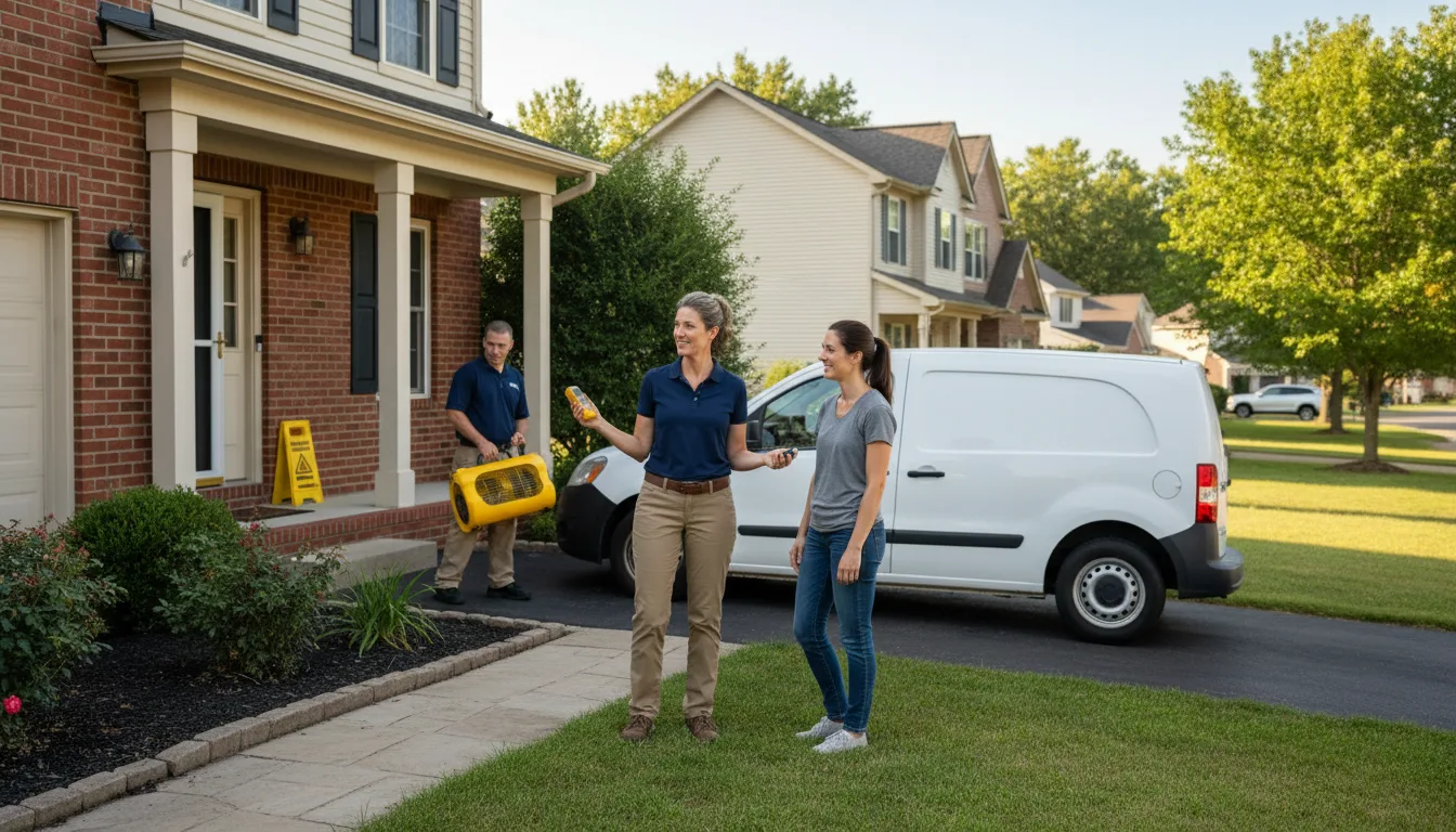 Residential water damage restoration in Gulfport, MS